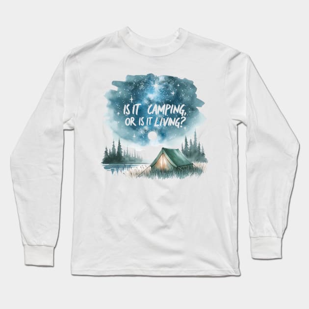 Bushcraft Camp Life Long Sleeve T-Shirt by EternalEntity